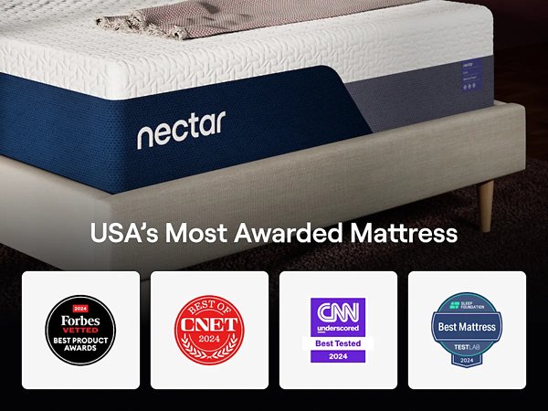 Nectar Luxe Memory Foam 5.1 Mattress - Furniture 4 Less (Jacksonville, NC)