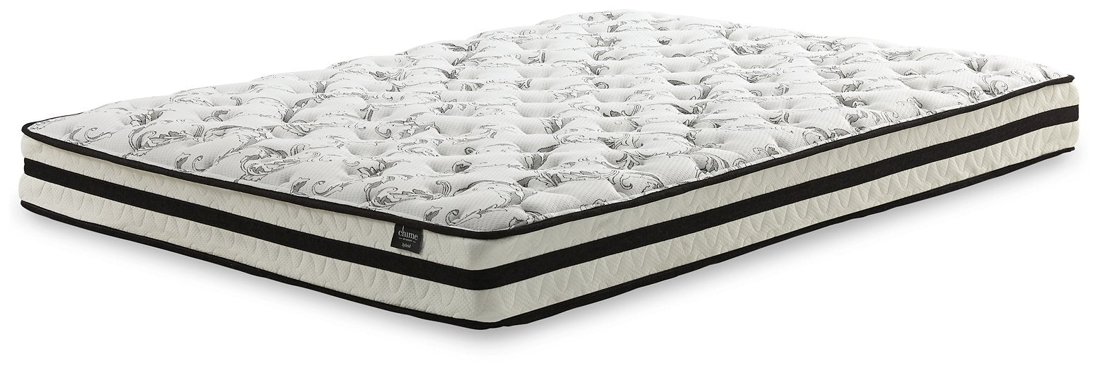 8 Inch Chime Innerspring Mattress Set - Furniture 4 Less (Jacksonville, NC)