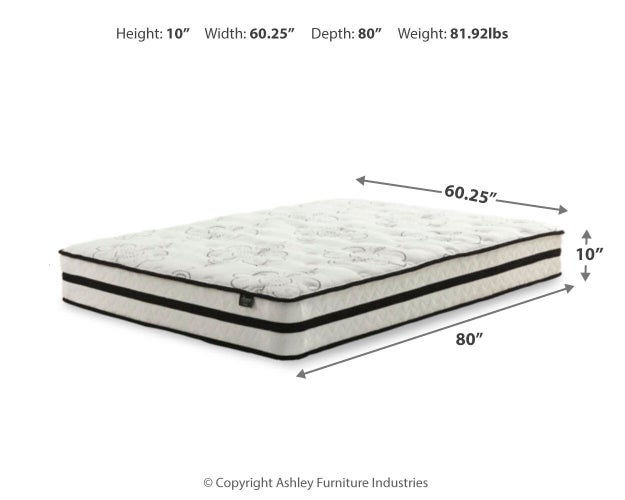 Chime 10 Inch Hybrid Mattress in a Box - Furniture 4 Less (Jacksonville, NC)