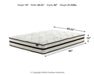 Chime 10 Inch Hybrid 10 Inch Mattress and Pillow - Furniture 4 Less (Jacksonville, NC)