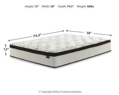 Chime 12 Inch Hybrid Mattress in a Box - Furniture 4 Less (Jacksonville, NC)