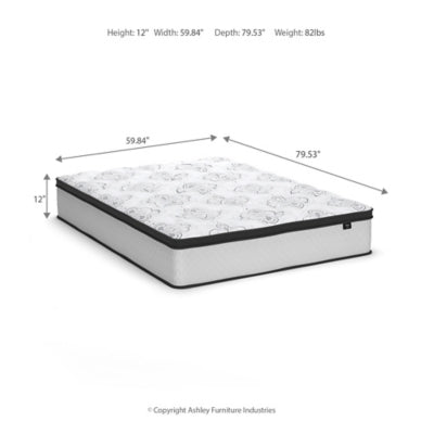 Chime 12 Inch Hybrid Mattress in a Box - Furniture 4 Less (Jacksonville, NC)
