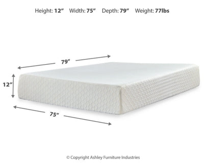 Chime 12 Inch Memory Foam Mattress in a Box - Furniture 4 Less (Jacksonville, NC)