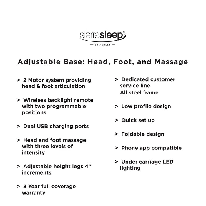 Head-Foot Model Better Extra Long Adjustable Base (2 Required) - Furniture 4 Less (Jacksonville, NC)