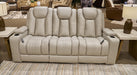 Elevate Edges Reclining Sofa with Drop Down Table - Furniture 4 Less (Jacksonville, NC)