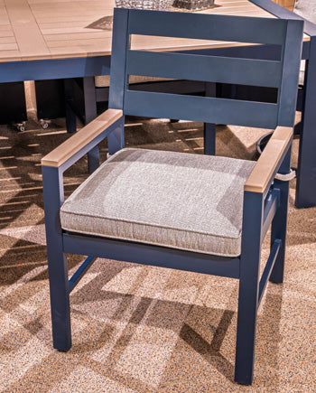 East Beach Outdoor Arm Chair with Cushion (Set of 2) - Furniture 4 Less (Jacksonville, NC)