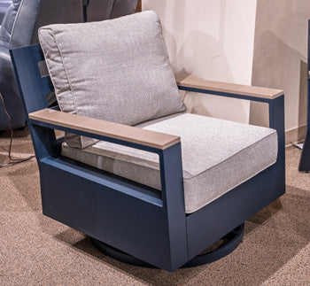 East Beach Outdoor Swivel Glider Chair with Cushion - Furniture 4 Less (Jacksonville, NC)