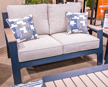 East Beach Outdoor Loveseat with Cushion - Furniture 4 Less (Jacksonville, NC)