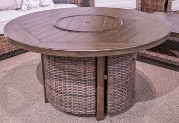 Monterey Point Outdoor Fire Pit Table - Furniture 4 Less (Jacksonville, NC)