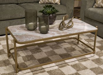 Manor Stone Coffee Table - Furniture 4 Less (Jacksonville, NC)