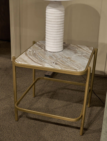 Manor Stone End Table - Furniture 4 Less (Jacksonville, NC)