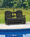 Hyland wave Outdoor Glider Loveseat - Furniture 4 Less (Jacksonville, NC)
