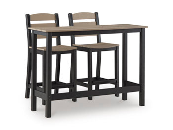 Shoreline Beach Outdoor Counter Table and 2 Barstools - Furniture 4 Less (Jacksonville, NC)