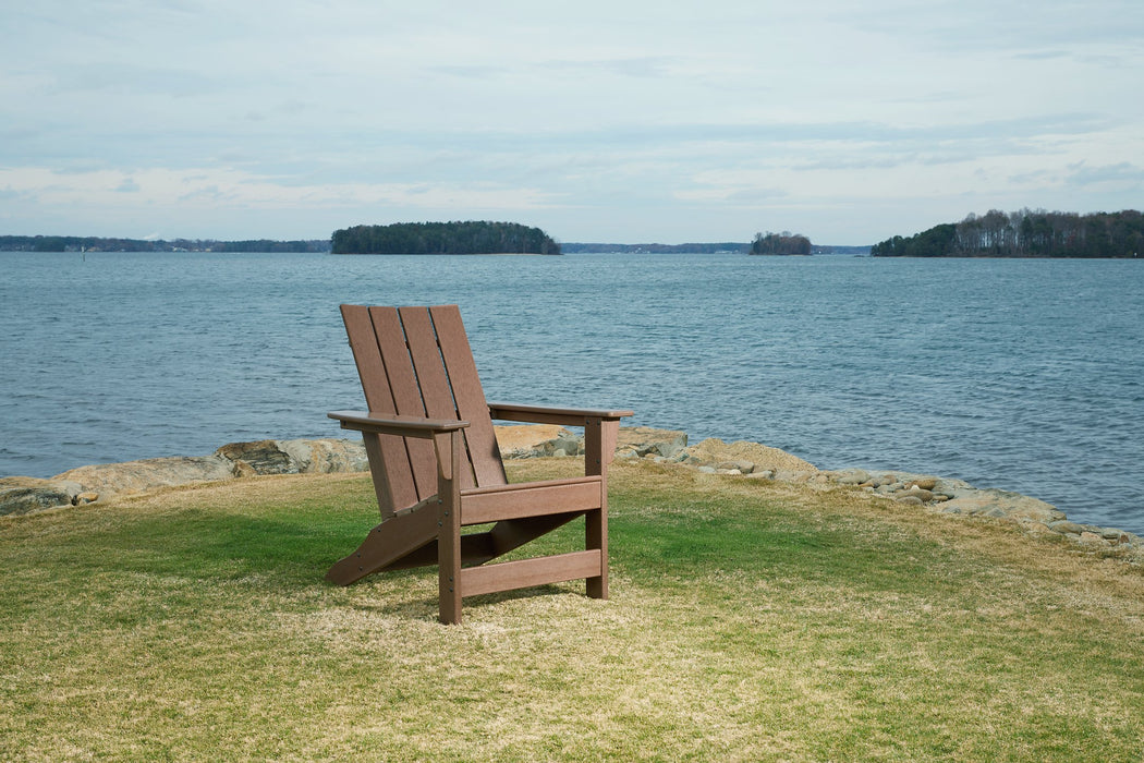 Emmeline 2 Adirondack Chairs with Tete-A-Tete Table Connector - Furniture 4 Less (Jacksonville, NC)