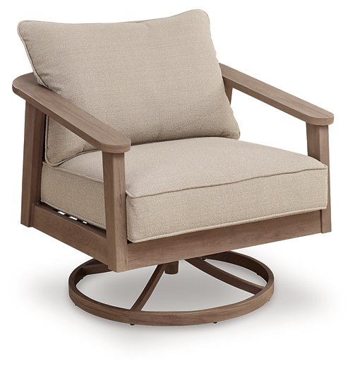 Harmony Headlands Outdoor Swivel Lounge with Cushion - Furniture 4 Less (Jacksonville, NC)