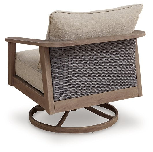 Harmony Headlands Outdoor Swivel Lounge with Cushion - Furniture 4 Less (Jacksonville, NC)