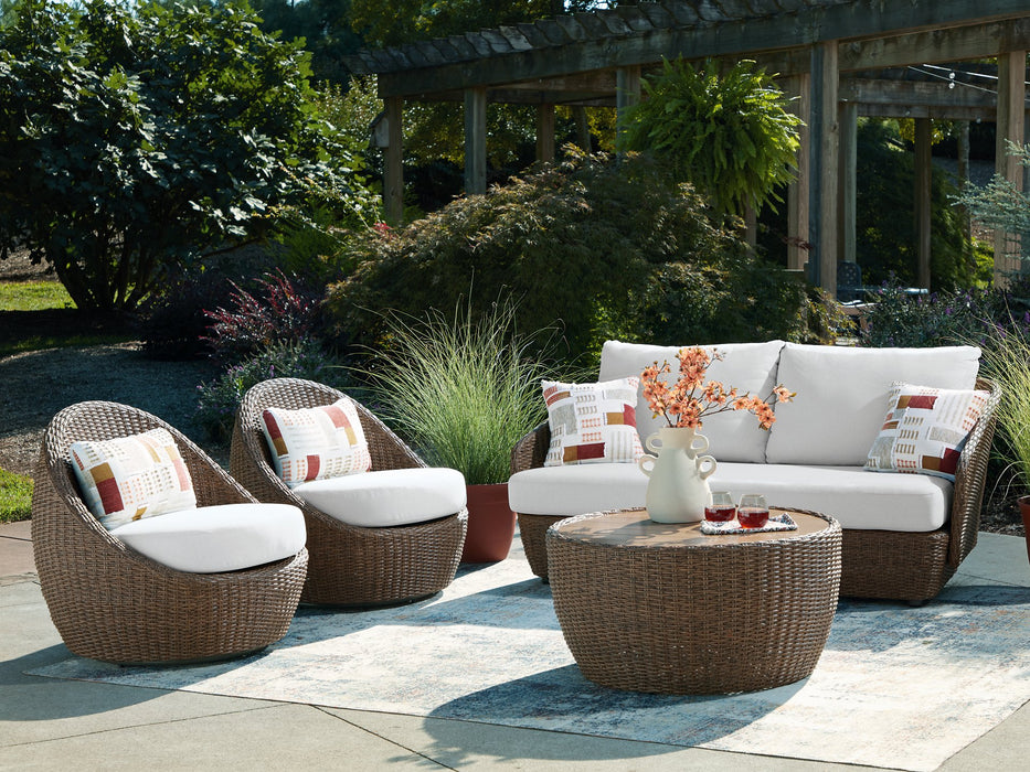 Double Point Outdoor Seating Set - Furniture 4 Less (Jacksonville, NC)
