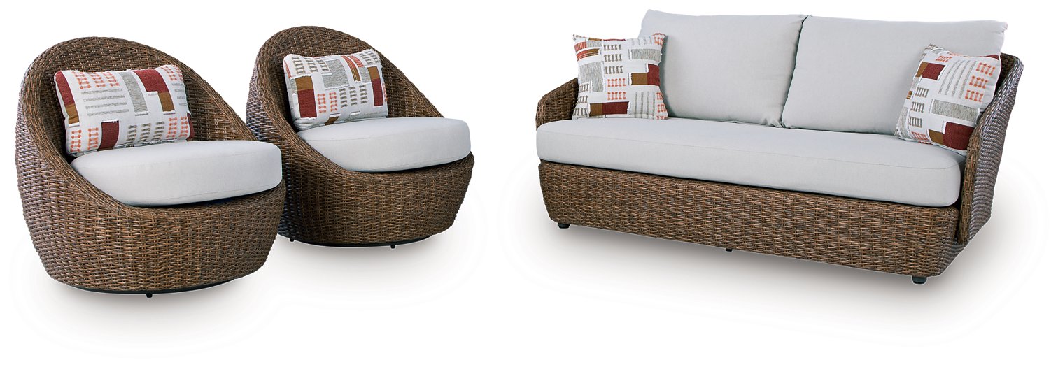 Double Point Outdoor Seating Set - Furniture 4 Less (Jacksonville, NC)