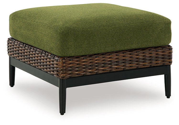 Horizon Hall Outdoor Ottoman with Cushion - Furniture 4 Less (Jacksonville, NC)