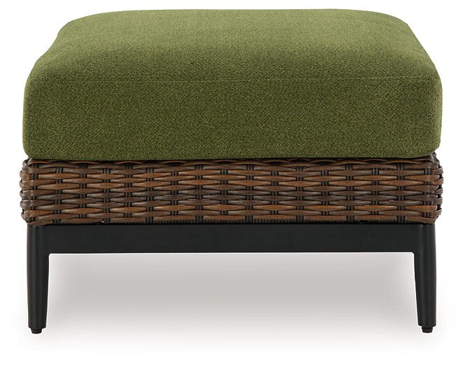 Horizon Hall Outdoor Ottoman with Cushion - Furniture 4 Less (Jacksonville, NC)