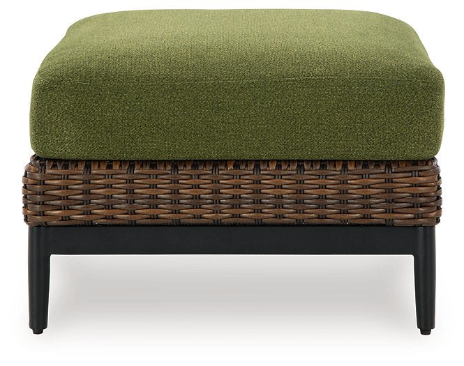 Horizon Hall Outdoor Ottoman with Cushion - Furniture 4 Less (Jacksonville, NC)