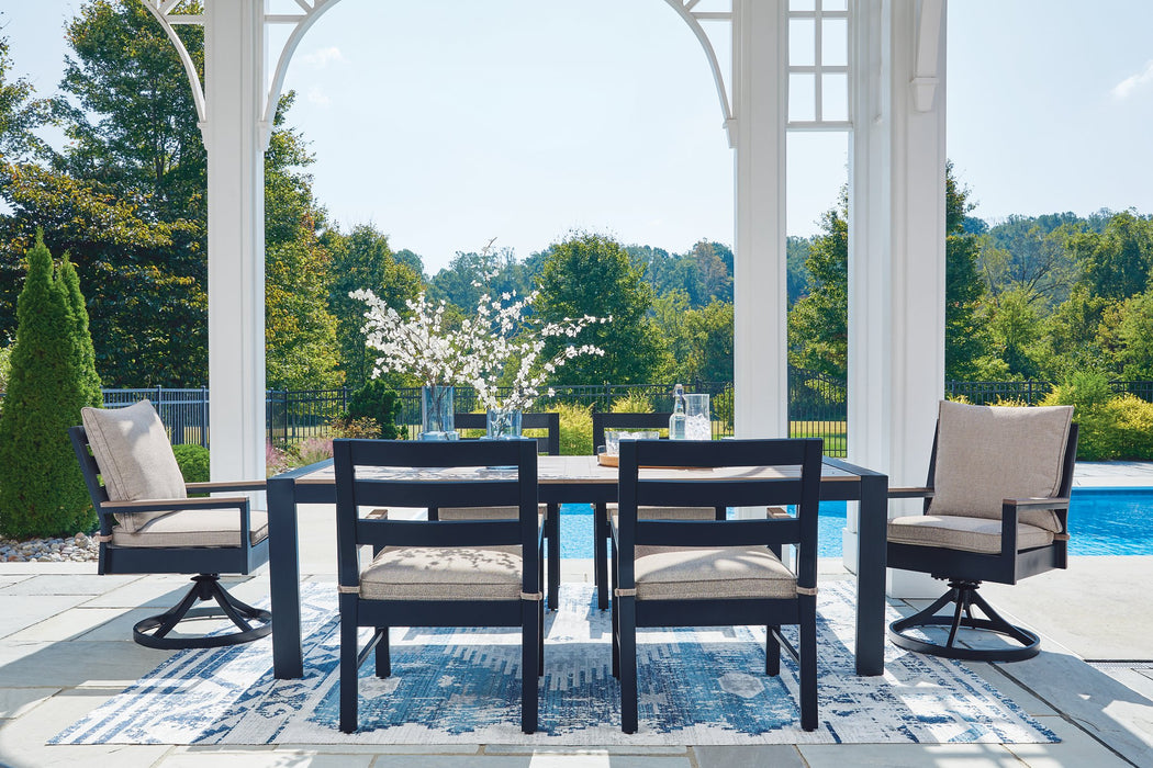 East Beach Outdoor Dining Set - Furniture 4 Less (Jacksonville, NC)
