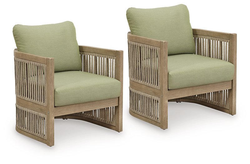 Serena Shores Outdoor Lounge Chair (Set of 2) - Furniture 4 Less (Jacksonville, NC)