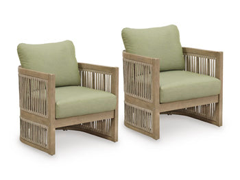 Serena Shores Outdoor Lounge Chair (Set of 2) - Furniture 4 Less (Jacksonville, NC)