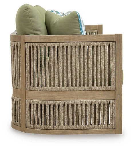 Serena Shores Outdoor Sofa with Cushion - Furniture 4 Less (Jacksonville, NC)