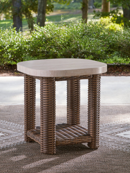Dolan Creek Outdoor End Table - Furniture 4 Less (Jacksonville, NC)