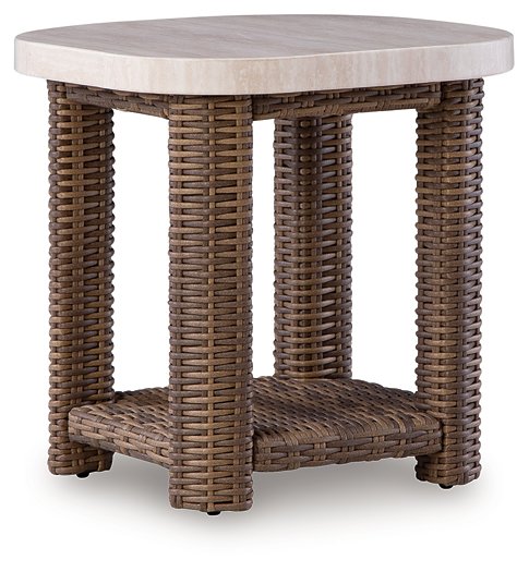 Dolan Creek Outdoor End Table - Furniture 4 Less (Jacksonville, NC)