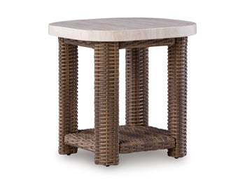 Dolan Creek Outdoor End Table - Furniture 4 Less (Jacksonville, NC)