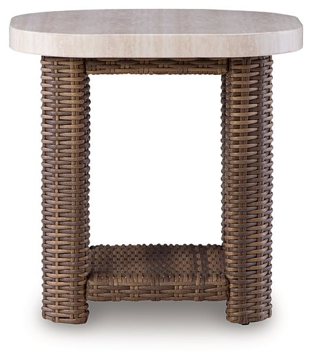 Dolan Creek Outdoor End Table - Furniture 4 Less (Jacksonville, NC)
