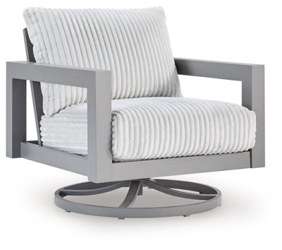 Hurley Park Outdoor Swivel Chair with Cushion - Furniture 4 Less (Jacksonville, NC)