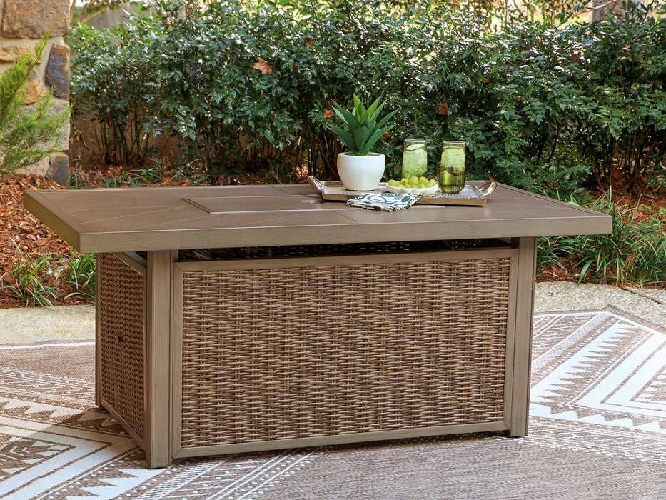 Laguna Heights Outdoor Fire Pit Table - Furniture 4 Less (Jacksonville, NC)