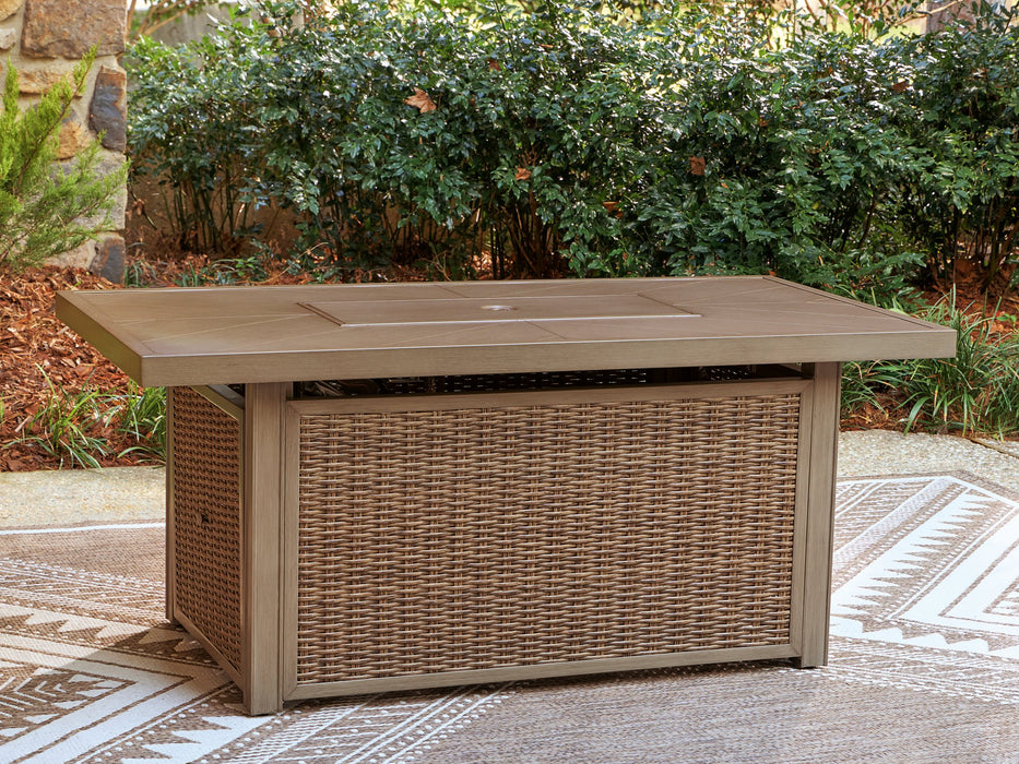 Laguna Heights Outdoor Fire Pit Table - Furniture 4 Less (Jacksonville, NC)