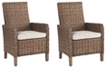 Beachcroft Outdoor Arm Chair with Cushion (Set of 2) - Furniture 4 Less (Jacksonville, NC)
