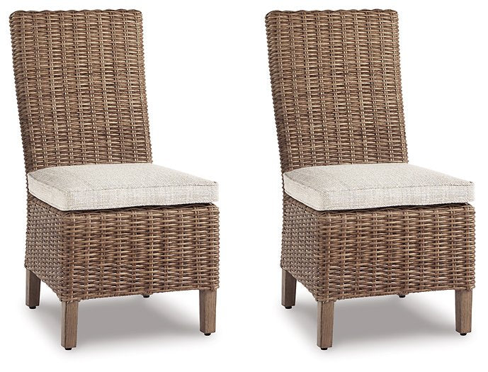 Beachcroft Outdoor Side Chair with Cushion (Set of 2) - Furniture 4 Less (Jacksonville, NC)