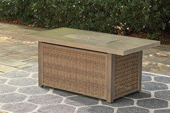 Beachcroft Outdoor Fire Pit Table - Furniture 4 Less (Jacksonville, NC)