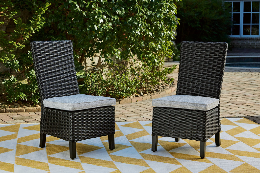 Beachcroft Outdoor Side Chair with Cushion (Set of 2) - Furniture 4 Less (Jacksonville, NC)