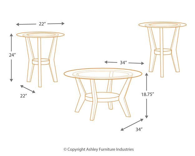 Fantell Table (Set of 3) - Furniture 4 Less (Jacksonville, NC)