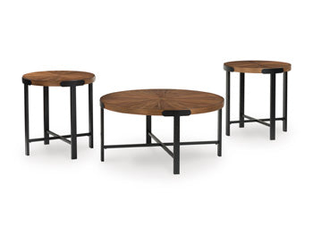 Crosstrail Table (Set of 3) - Furniture 4 Less (Jacksonville, NC)