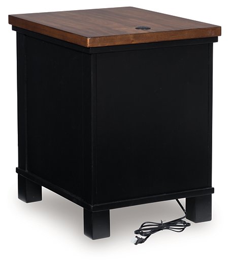 Wildenauer Chairside End Table - Furniture 4 Less (Jacksonville, NC)