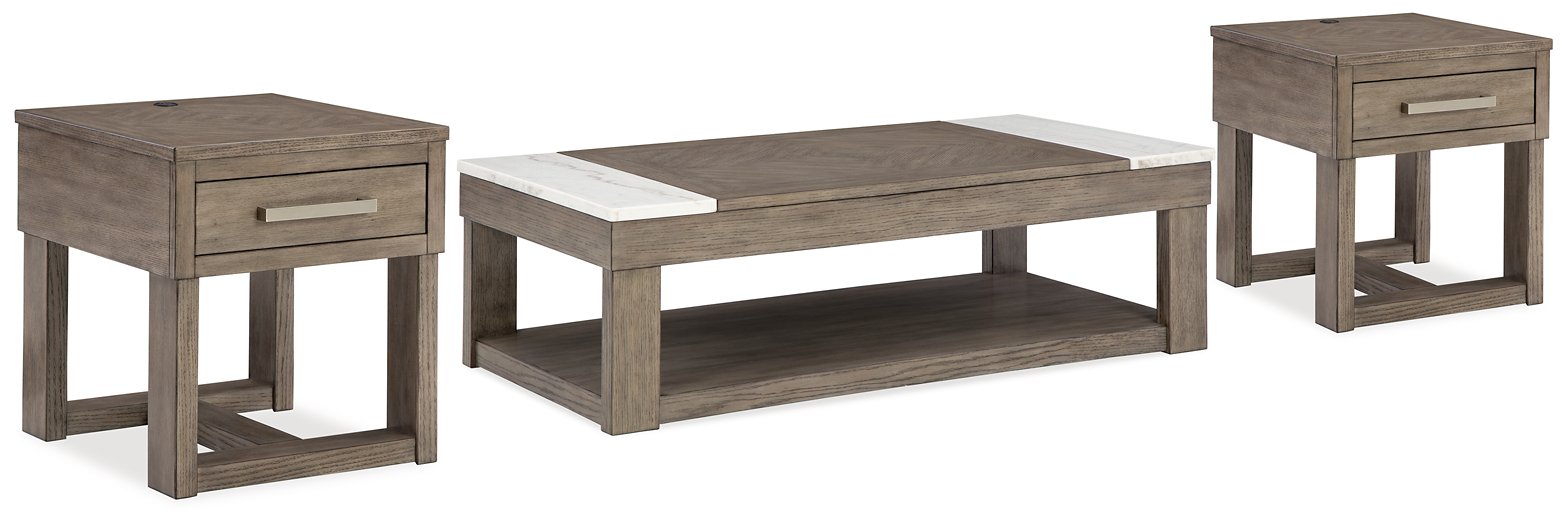 Loyaska Occasional Table Set - Furniture 4 Less (Jacksonville, NC)
