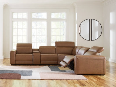 Magic Man 5-Piece Power Reclining Sectional - Furniture 4 Less (Jacksonville, NC)