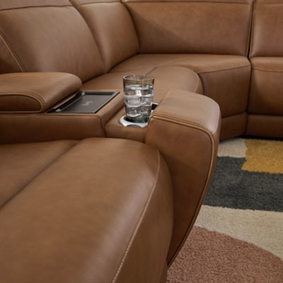 Magic Man 5-Piece Power Reclining Sectional - Furniture 4 Less (Jacksonville, NC)