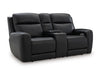 5Z-Comfort Power Reclining Loveseat with Console - Furniture 4 Less (Jacksonville, NC)