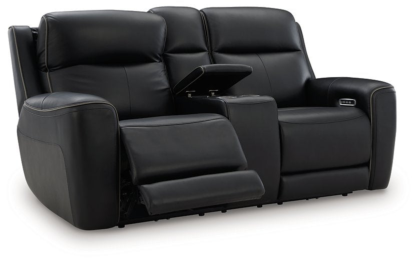 5Z-Relaxation Power Reclining Loveseat with Console - Furniture 4 Less (Jacksonville, NC)