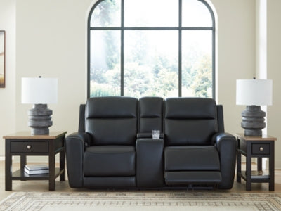 5Z-Relaxation Power Reclining Loveseat with Console - Furniture 4 Less (Jacksonville, NC)