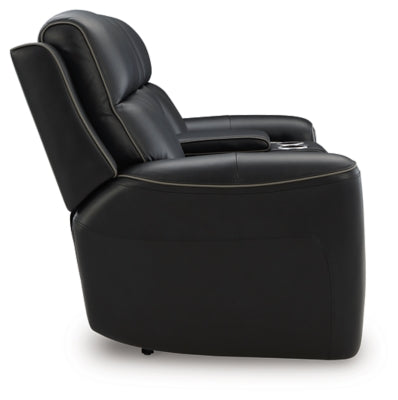 5Z-Relaxation Power Reclining Loveseat with Console - Furniture 4 Less (Jacksonville, NC)